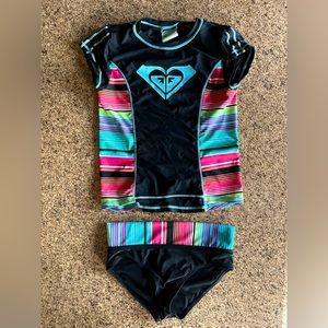 SOLD Roxy Girl size 12 swim two piece Perfect Condition